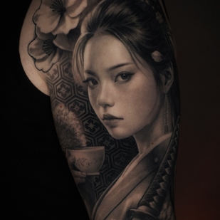 Male Black and Grey Realism tattoo on Sleeve #101748 | Tattoo Artist Aleksey Titov