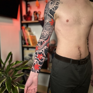 tattoo on Sleeve #101741 | Tattoo Artist Aleksey Burundukov