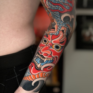 Japanese tattoo on Forearm #101744 | Tattoo Artist Aleksey Burundukov