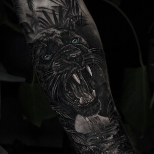 Black and Grey Realism tattoo on Forearm #96983 | Tattoo Artist Anna Karenina