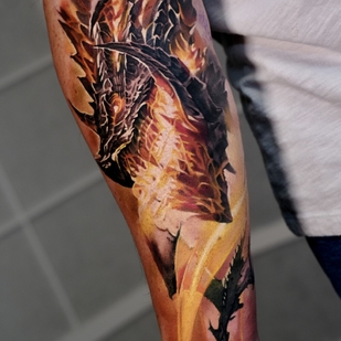 Male Color Realism tattoo on Forearm #97652 | Tattoo Artist Kirill Fedoseev