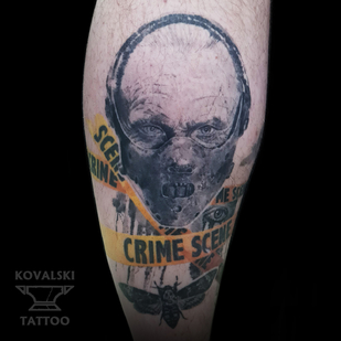 Male Color Trash Polka tattoo #96175 | Tattoo Artist Vladimir Kovalevskiy