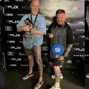 Male Black Ornamental tattoo on Thigh #92522 | Tattoo Artist Aleksandr Dvoryanov