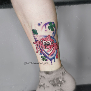 Female Color Watercolor tattoo on Leg #95511 | Tattoo Artist Elena Korobova