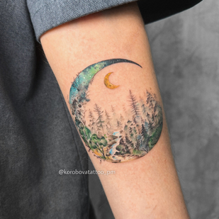 Female Color  tattoo on Forearm #95547 | Tattoo Artist Elena Korobova