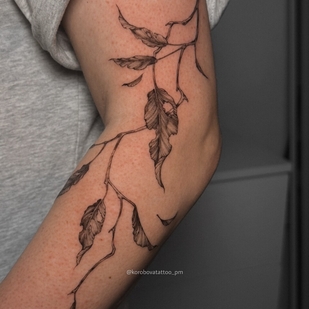 Female Black  tattoo #103804 | Tattoo Artist Elena Korobova