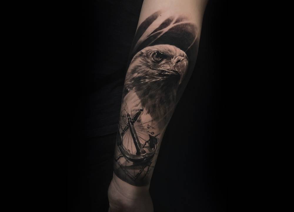 타투 아티스트 알렉산더 올로브, 색상과 검은색 및 흰색 실리스트 타투, iNKPPL.com에서의 독점 인터뷰 | 모스크바, 러시아