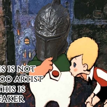 This is not a tattoo-artist, baby - this is a faker!