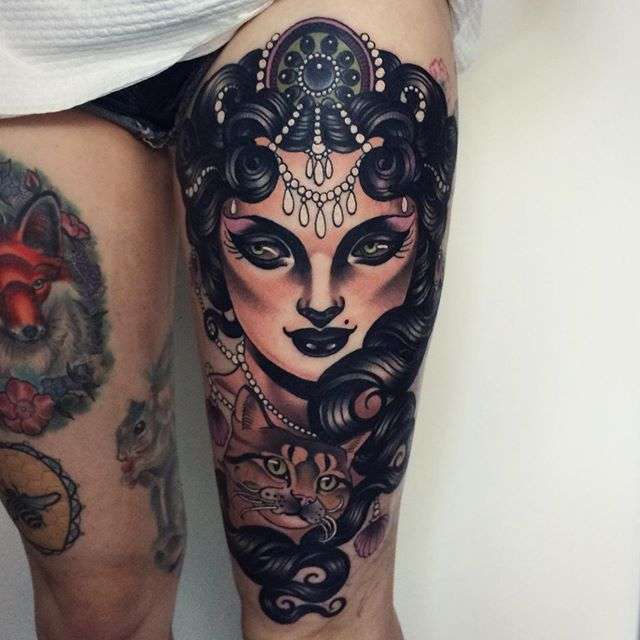 Neotraditional tattoos from Australia - Emily Rose Murray | iNKPPL