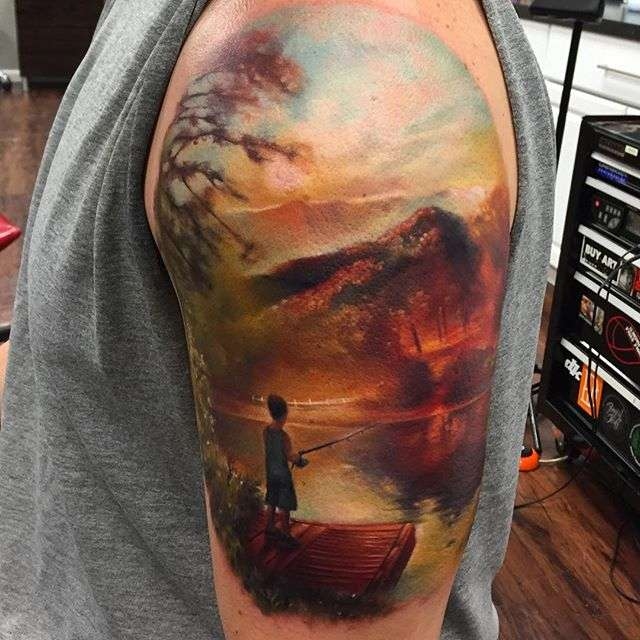 Tattoo artist Kyle Cotterman color realism tattoo