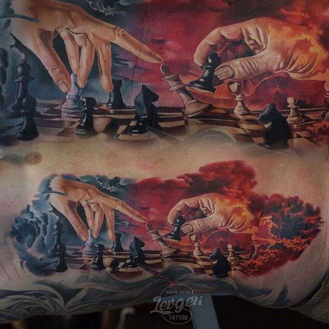 Tattoo master Levgen (Eugene Knysh) realism tattoo