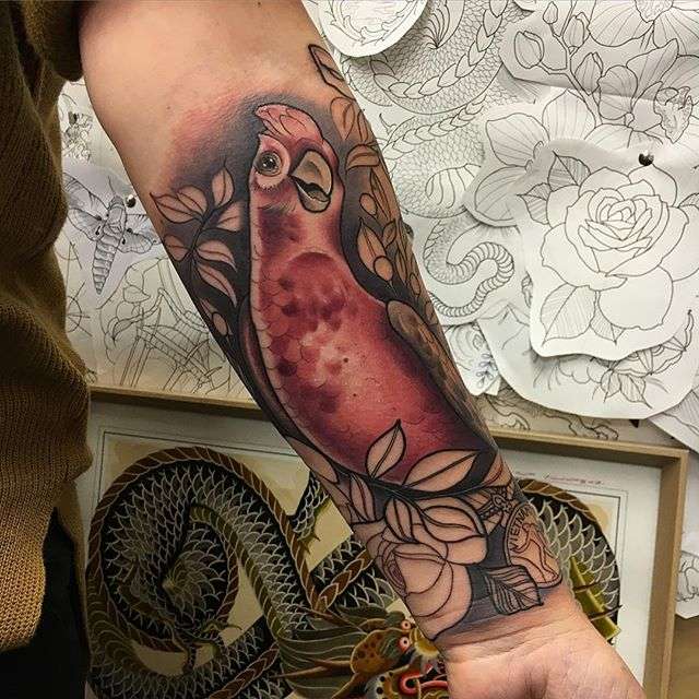 纹身艺术家 Makkala Rose 色彩新传统纹身