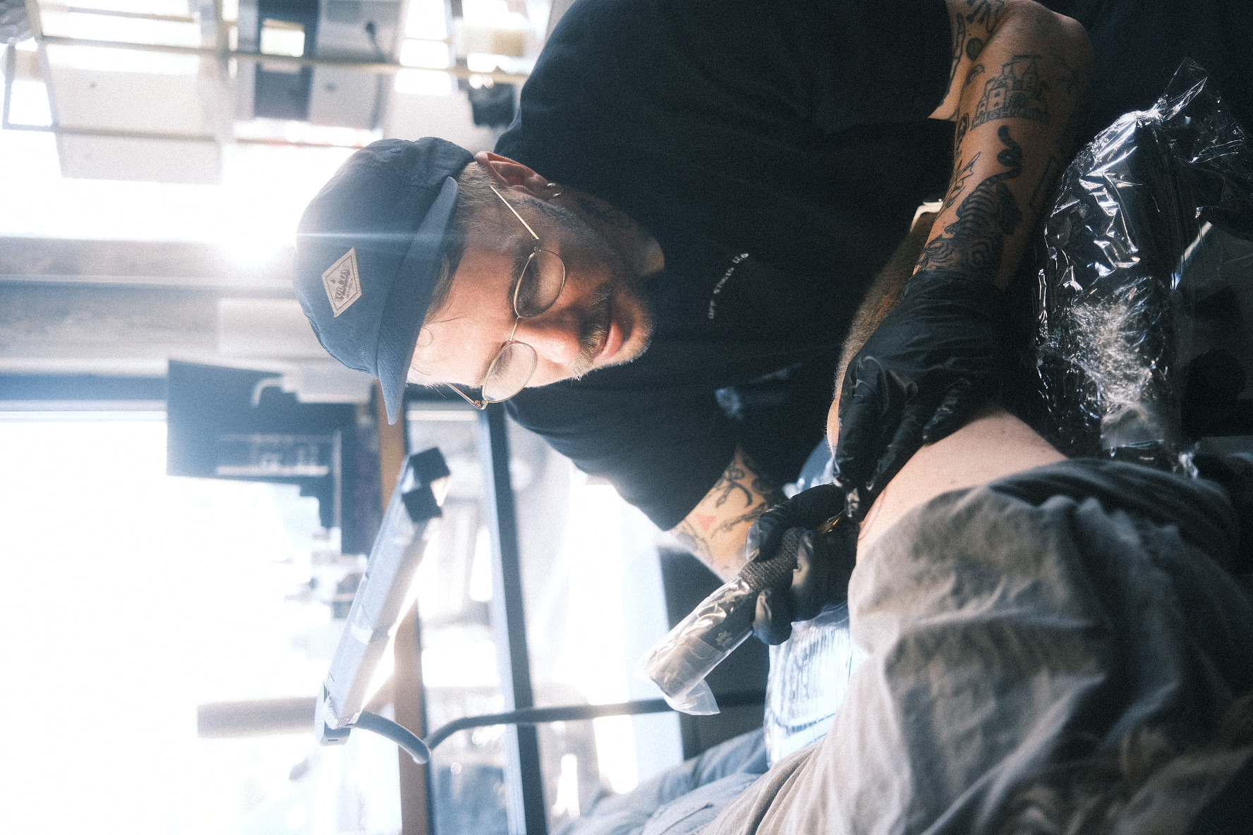 Sebastian Graves black tattoos