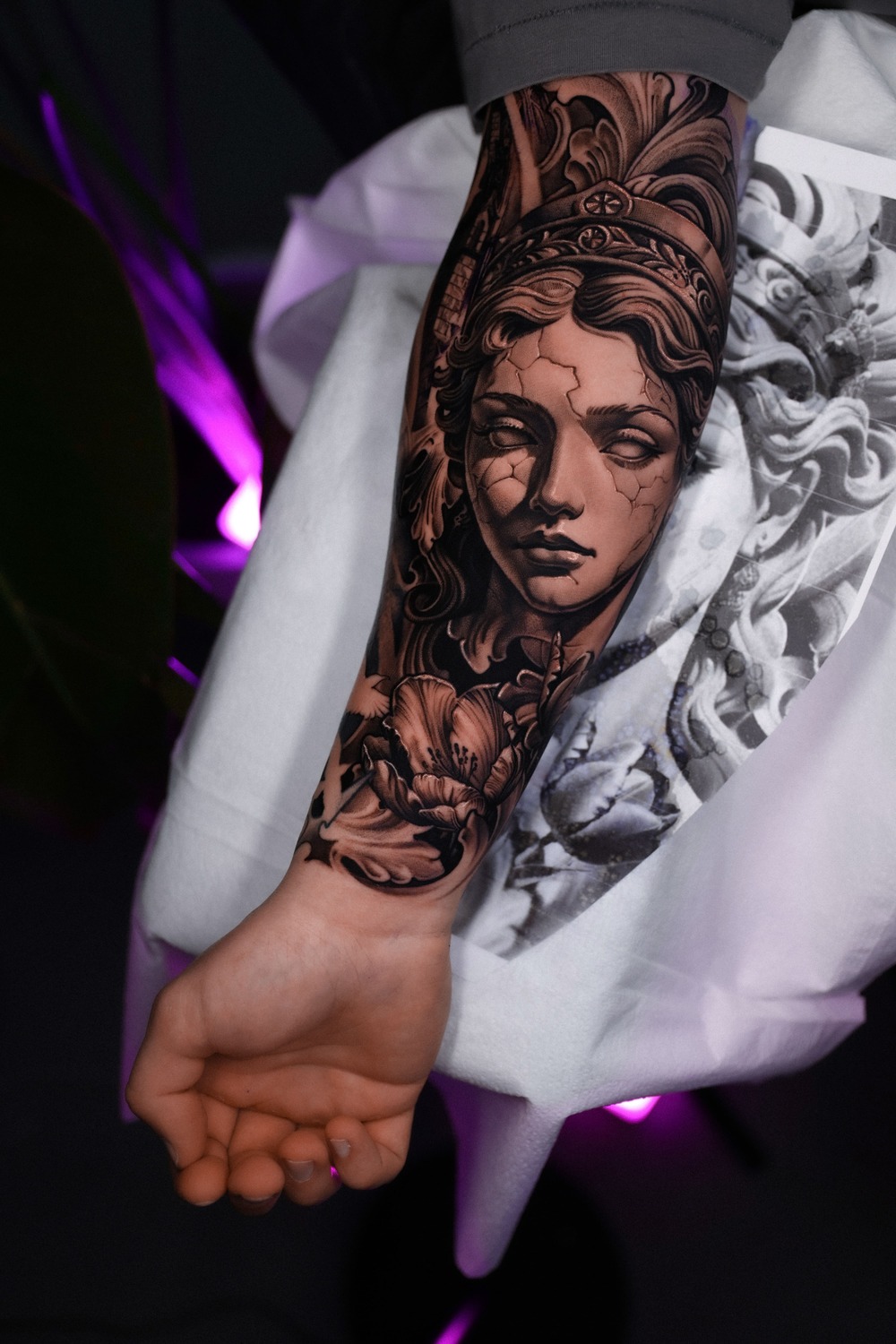  Black and gray tattoo Taras Dmytruk