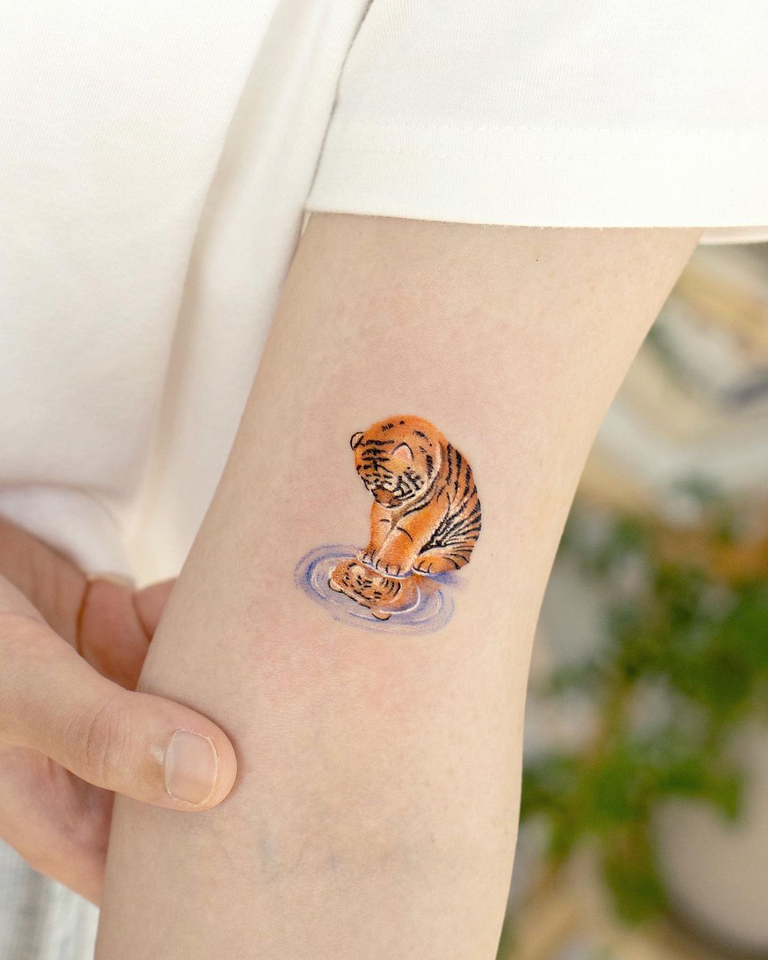 Tiger tattoo done by Jocelyn | Instagram