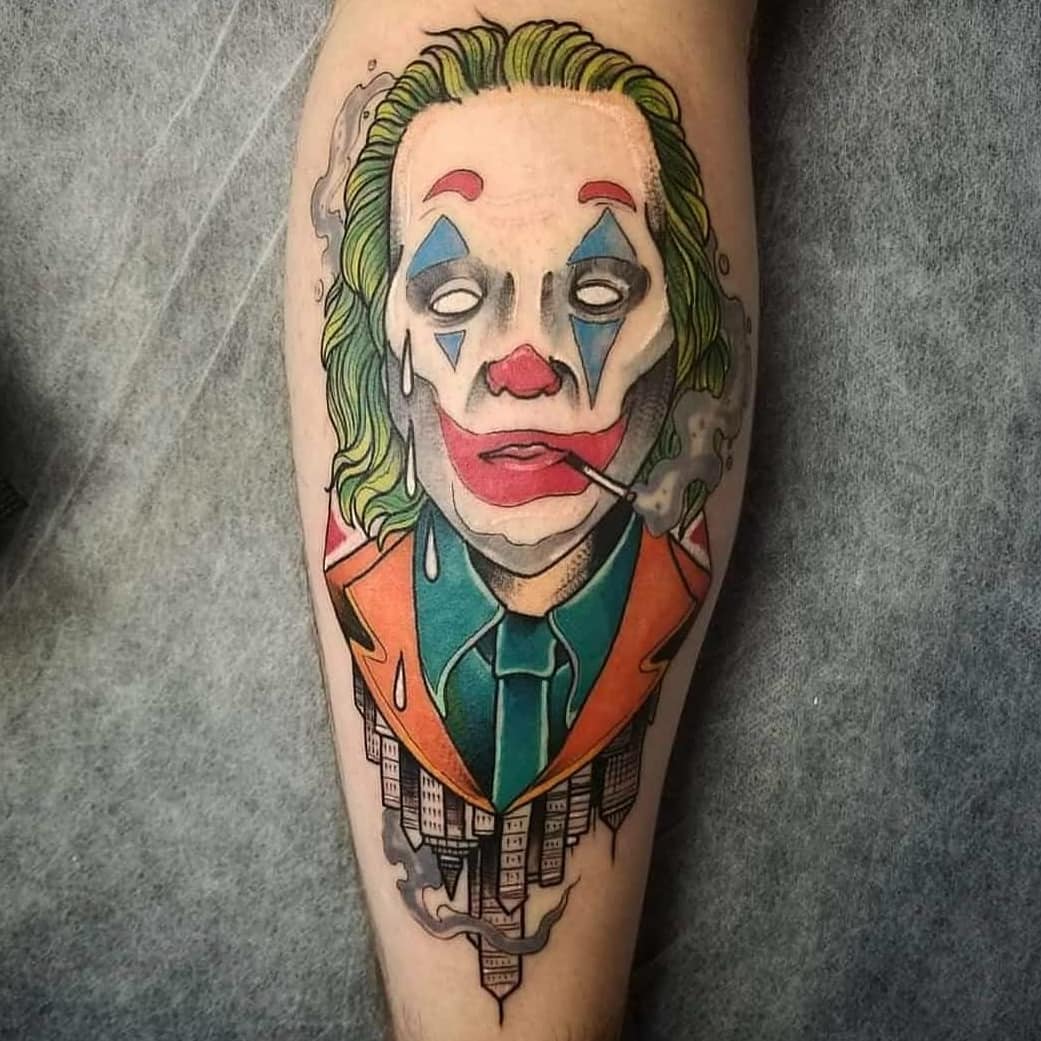 22+ Nice Joker Tattoos On Leg