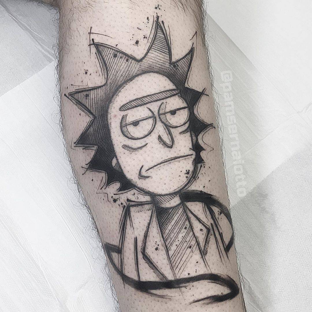 50 Awesome Rick and Morty Tattoos that will blow your mind and make you  giggle