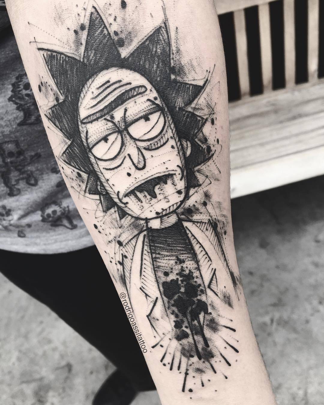 The Tattoo Shop on Twitter Wicked Rick and Morty piece by bluamaranth   tattooshop thetattooshop tattooshopsupplies thetattooshopsupplies  rickandmortytattoo rickandmorty neotrad newtrad newtraditionaltattoo  neotradtattoo httpstco 