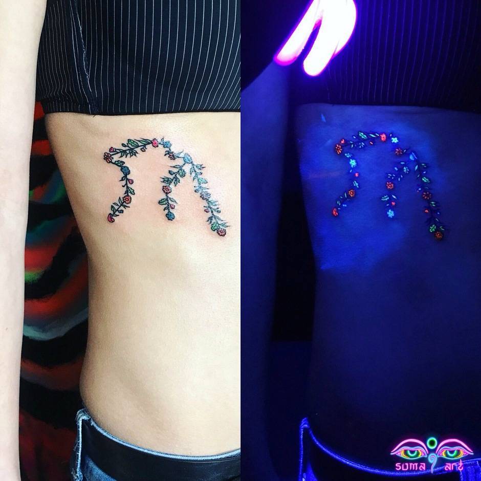 L'UV TATTOO: IL TATUAGGIO FLUORESCENTE TREND IN EUROPA