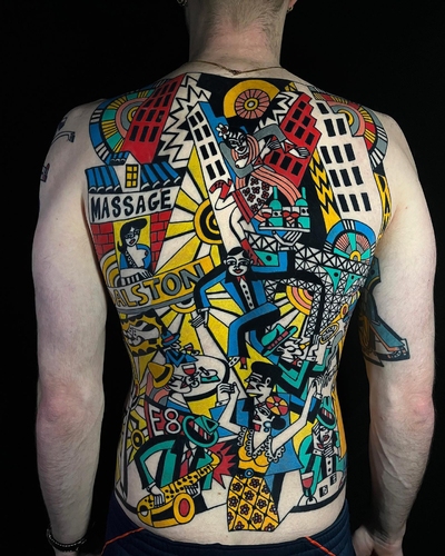 Futurismo italiano con técnica americana: el estilo dinámico de Alberto Lelli