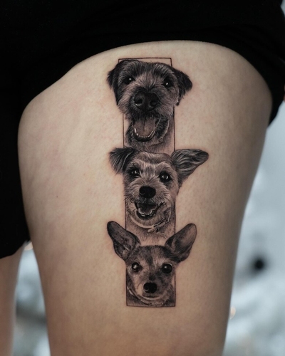 Tinta eterna: recuerdos de mascotas capturados por Luis de GangaTattooLA