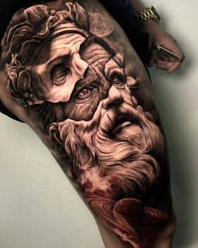 World famous faces in realistic tattoos by Sergio Fernandez