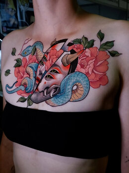 Neojapanese tattoo