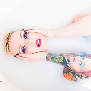 🔥 Fotos sensuales, portafolio de modelo  #6313 Modelo de tatuajes Jade Zombie