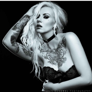 🔥 Fotos sensuales, portafolio de modelo  #6323 Modelo de tatuajes Jade Zombie