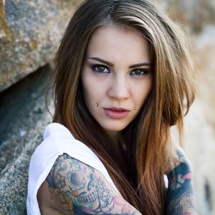 🔥 Fotos sensuales, portafolio de modelo  #6074 Modelo de tatuajes Jackie Janzer