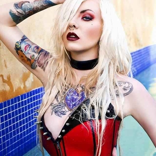 🔥 Fotos sensuales, portafolio de modelo  #6355 Modelo de tatuajes Jade Zombie