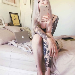 🔥 Fotos sensuales, portafolio de modelo  #6286 Modelo de tatuajes Kimberry Behets