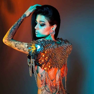 🔥 Fotos sensuales, portafolio de modelo  #6412 Modelo de tatuajes Cloe Raven