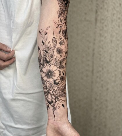 Ideas de Tatuajes #47067 Tattoo Artist Lyria Flora la moon