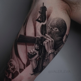 Masculino Negro Microrealismo tatuaje #61127 | Tattoo Artist Lera Valer_eva