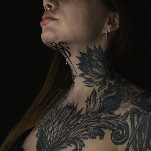 Femenino Negro Ornamental tatuaje #64419 | Tattoo Artist gaya_tree_