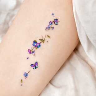 Femenino Color  tatuaje en Hombro #53023 | Tattoo Artist Songe