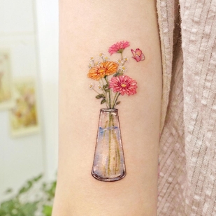 Femenino Color  tatuaje en Hombro #53037 | Tattoo Artist Songe