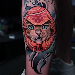 Masculino Color Neo-tradicional tatuaje en Pierna #65078 | Tattoo Artist Alena Lang