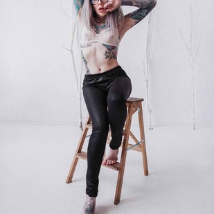 🔥 Fotos sensuales, portafolio de modelo  #10264 Modelo de tatuajes Yuliya Ivy Platonova