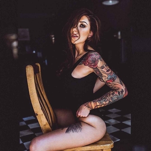 🔥 Fotos sensuales, portafolio de modelo  #18375 Modelo de tatuajes Candice Retell