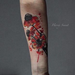 Color Acuarela tatuaje en Antebrazo #53627 | Tattoo Artist Harey Snaut