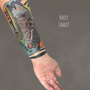 Color Estilo del Autor tatuaje en Antebrazo #53618 | Tattoo Artist Harey Snaut