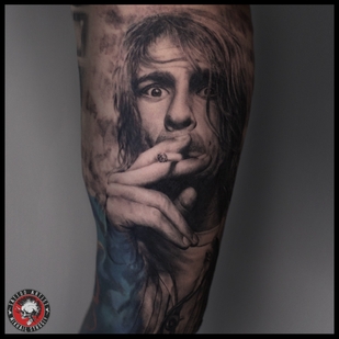 Masculino Negro y Gris Retrato tatuaje #66241 | Tattoo Artist Mihail Strogiy