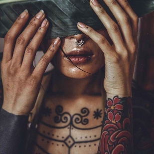 🔥 Fotos sensuales, portafolio de modelo  #20026 Modelo de tatuajes Anh Wisle