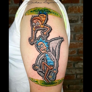 Color  tatuaje en Hombro #39774 | Tattoo Artist Duda Lozano