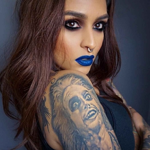 🔥 Fotos sensuales, portafolio de modelo  #804 Modelo de tatuajes Lora Arellano