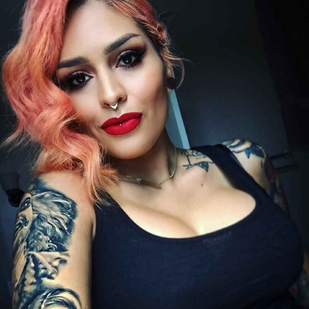 🔥 Fotos sensuales, portafolio de modelo  #808 Modelo de tatuajes Lora Arellano