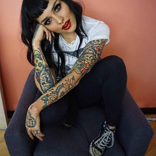 🔥 Fotos sensuales, portafolio de modelo  #788 Modelo de tatuajes Lora Arellano