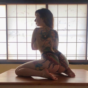 🔥 Fotos sensuales, portafolio de modelo  #21022 Modelo de tatuajes Coralia